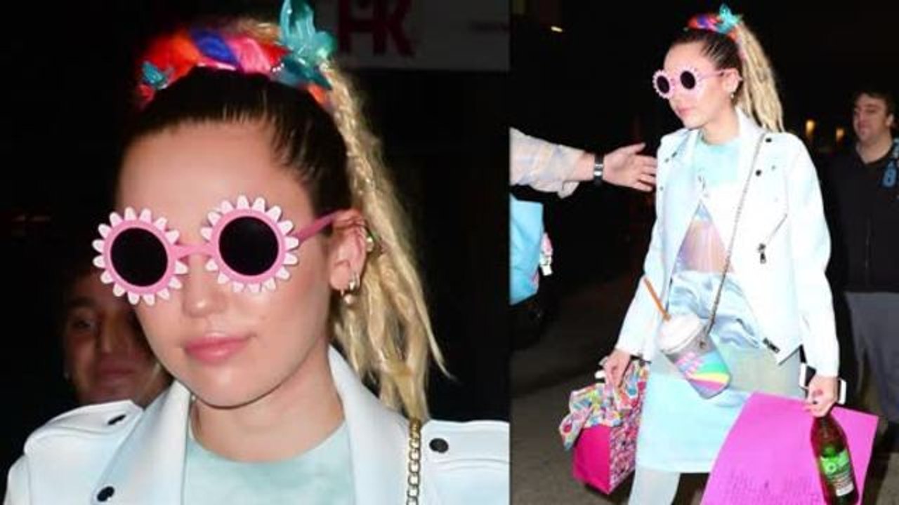 Miley Cyrus in Magical Glittery Outfit