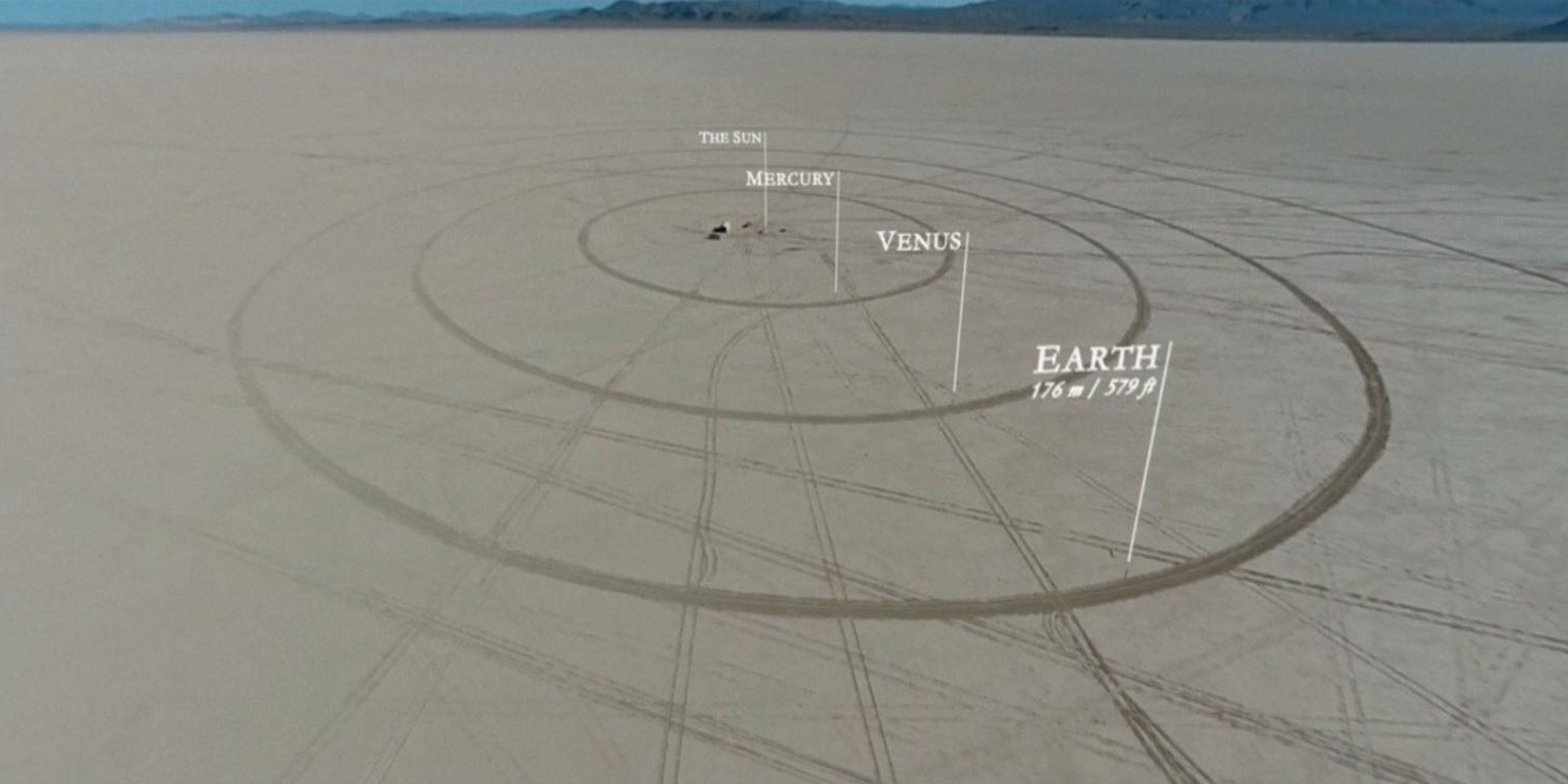 Le Système Solaire Reproduit à Léchelle Dans Le Désert Du Nevada