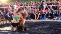 Womens mud wrestling 2015