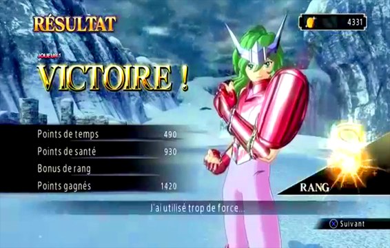Saint Seiya Soldiers Soul gameplay - Asgard Shun versus Mime