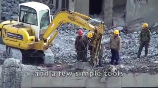 Chinese building demolition