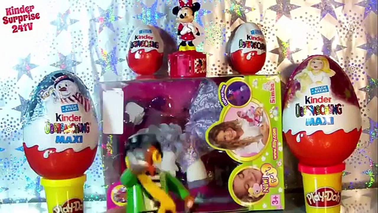 Tom and jerry play doh mickey mouse spiderman kinder surprise eggs Peppa Pig