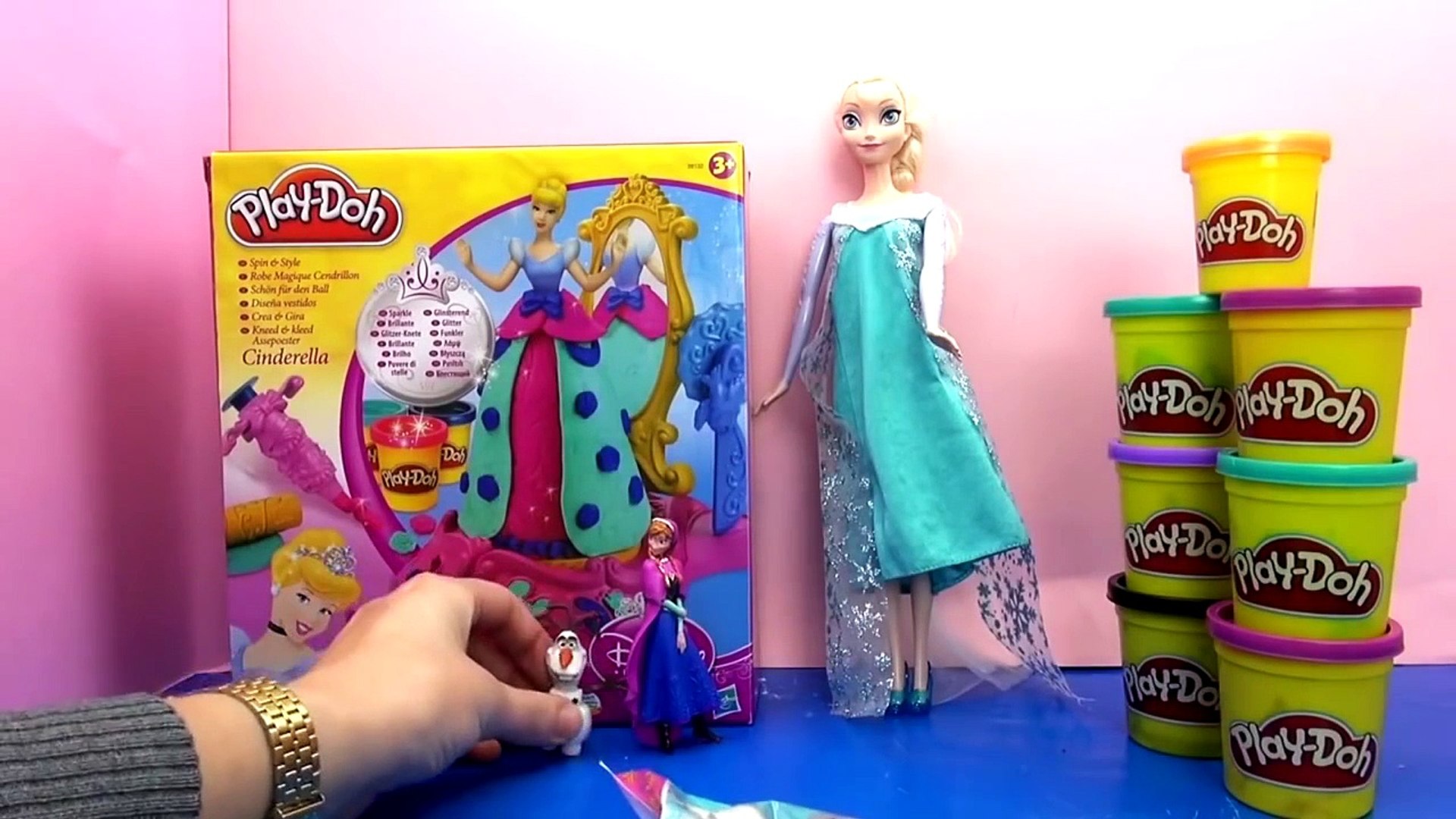 Karlar Ulkesi Elsa Play Doh Elbise Turkce Oyun Hamuru Ile Elbise
