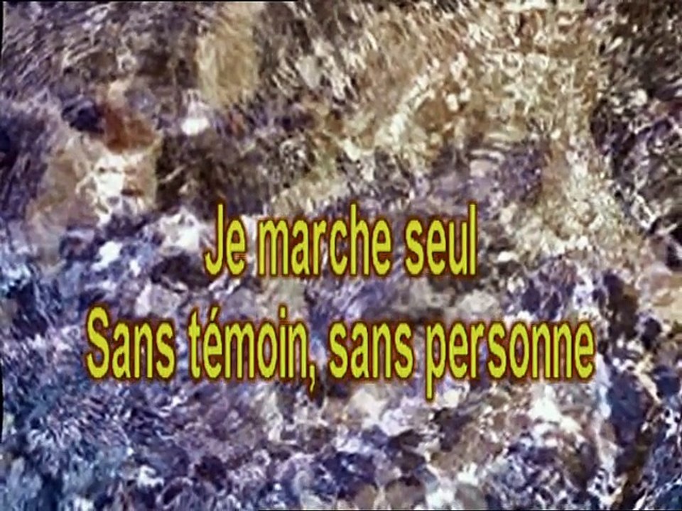 KARAOKE JEAN-JACQUES GOLDMAN - Je marche seul