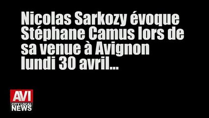 Nicolas Sarkozy - Stéphane Camus - Extrait du meeting UMP d'Avignon le 30/04/12