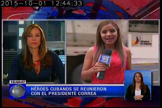 Héroes cubanos se reunieron con el presidente Correa