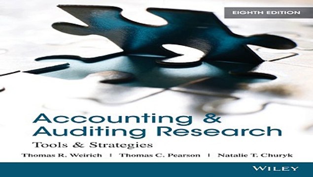 Download Accounting and Auditing Research: Tools and Strategies Book For Free