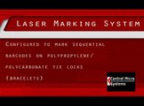 Laser Marking Barcodes on Tie Locks   CMS Laser