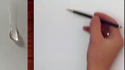 3d Drawing of a water Drop
