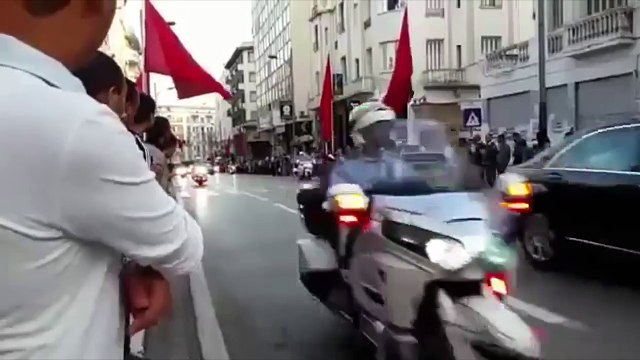 Accident lors du passage de Mohammed VI et Hollande au Maroc