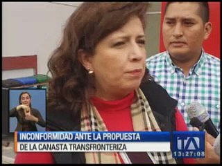 Inconformidad ante la propuesta de la canasta fronteriza