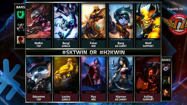 SKT vs H2K | League of Legends World Championship 2015 Group C | SKT T1 vs H2k Gaming