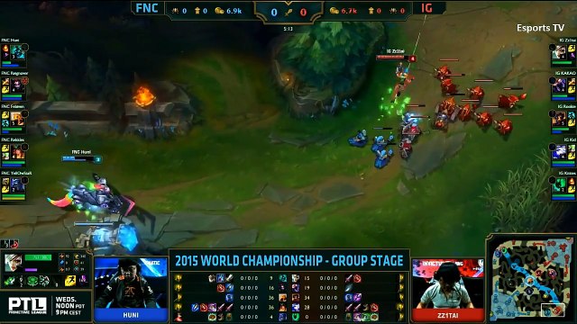 FNC vs IG | League of Legends World Championship 2015 Group B | Fnatic vs Invictus Gaming