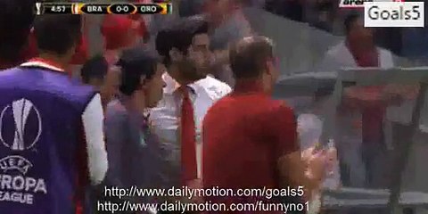 Ahmed Hassan Goal Braga 1 - 0 Groningen Europa League 01-10-2015