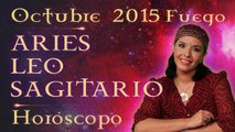 Horóscopo ARIES, LEO y SAGITARIO Oct 2015 Signos de Fuego por Jimena La Torre