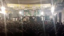 Hamza Shabaz addressing the vacant seats during the election campaign in Na122.