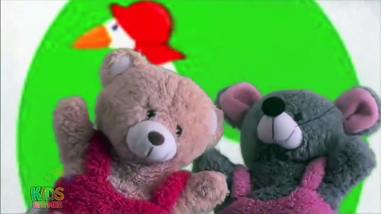 Goose Goose Gander Teddy Bear Puppet Show + Spiderman Cartoon Johny Johny Yes Papa Rhymes
