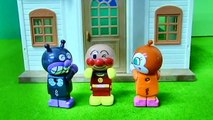 アンパンマンおもちゃ☆アニメ　コマとバイキンマン　Aiueomocha Anpanman Toys