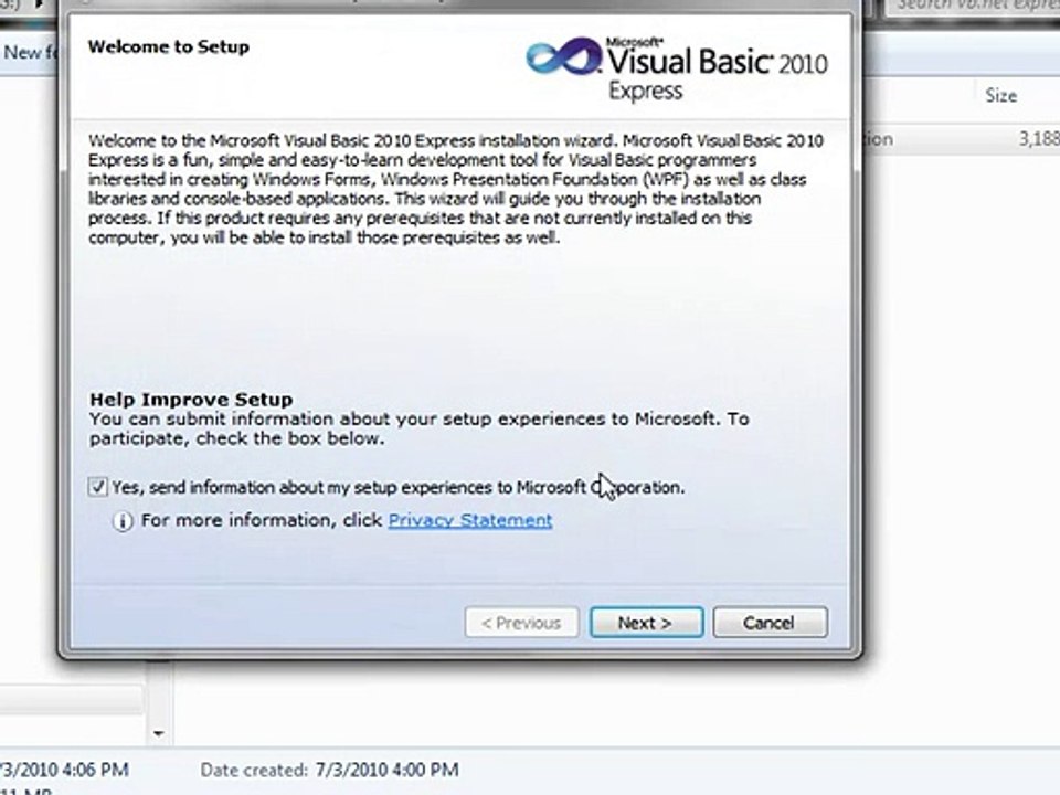 Visual Basic .Net Tutorial 02 Installing Express