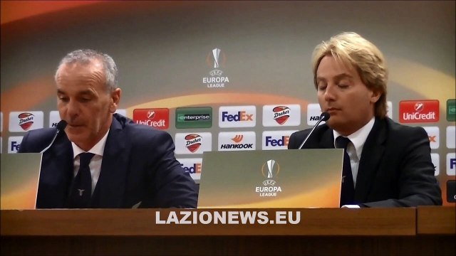 Lazio-St. Etienne, Pioli in conferenza stampa al termine del match (01-10-2015)