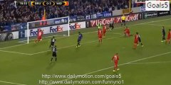 Thomas Meunier Goal Club Brugge 1 - 3 Midtjylland Europa League 01-10-2015