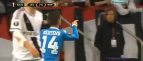 Goal Dries Mertens 0-1 . Legia - Napoli . 01/1072015