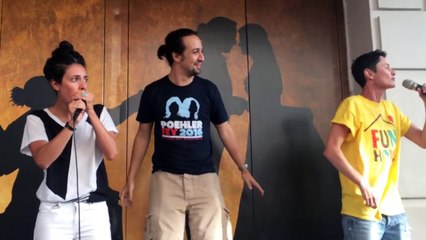 HAMILTON Ham4Ham 8/22/15 with Beth Malone & Roberta Colindrez of FUN HOME