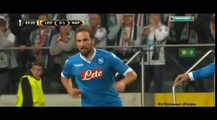 Amazing Goal Gonzalo Iguain 0:2 . Legia - Napoli . 01.10.2015