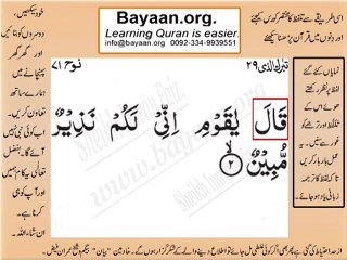 Surrah 071_002 Nooh Very Simple Listen, look & learn word by word urdu translation of Quran in the easiest possible meth