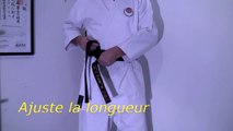 Comment bien attacher sa ceinture de Karaté Shotokan