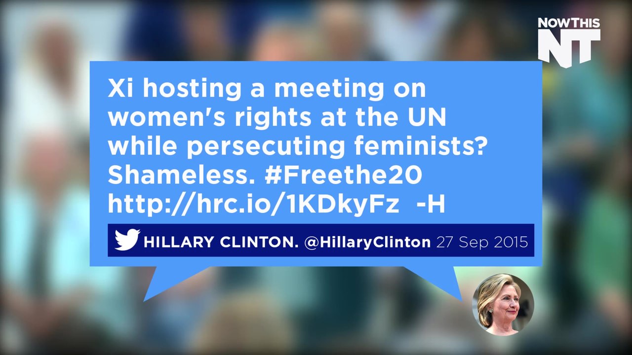 Hillary Clinton Calls Out China's President For His Shameless Hypocrisy