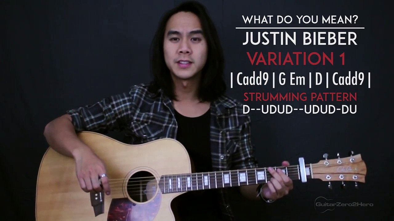 What Do You Mean (Acoustic) Justin Bieber Guitar Tutorial video