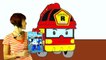 Les Couleurs׃ Robocar Poli -  taxi, le camion pompier, la pelleteuse