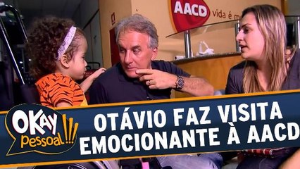 Otávio Mesquita faz visita emocionante na AACD