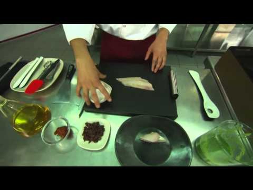 Llom de lluerna amb bledes i botifarra negra