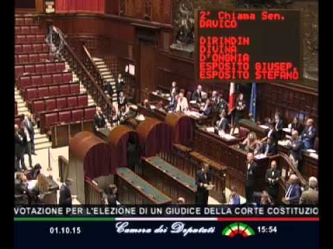 Roma - Elezione giudici Corte Costituzionale - Votazione (01.10.15)