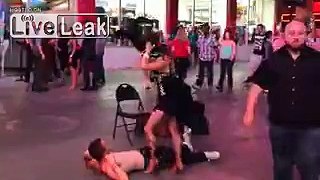 dancer pisses on guy on the street
