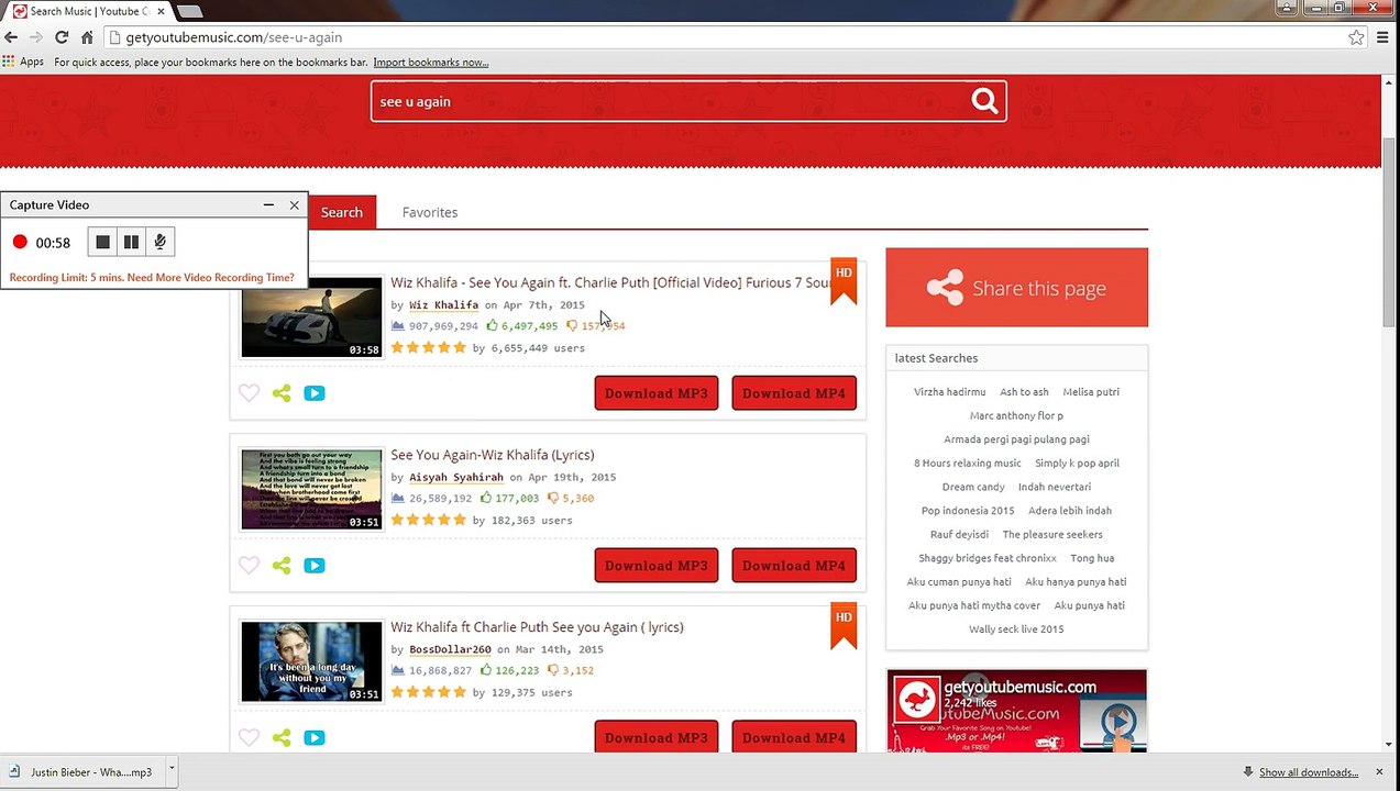 How To Download .mp3 or mp4 Music From Youtube.com