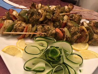 Green Chicken Shashlik By Sehar Syed