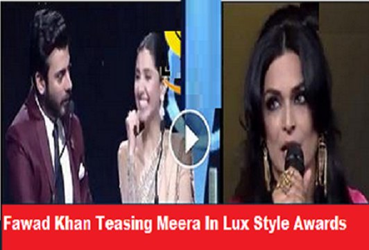 Fawad Khan Teasing Meera In Lux Style Awards
