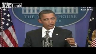 Obama Snaps at Press Conference