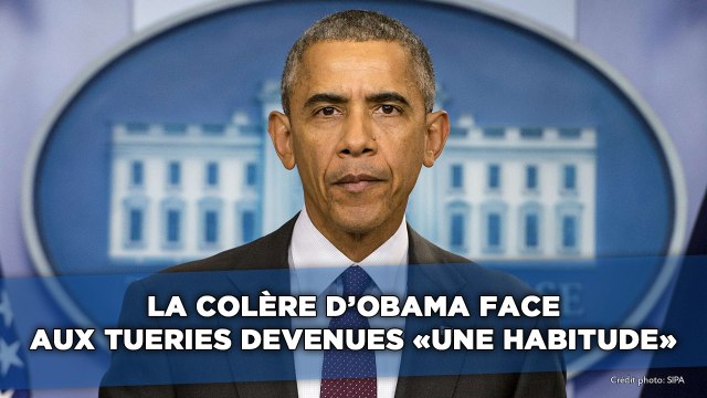 La colère d'Obama face aux tueries devenues «une habitude»