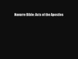 Read Navarre Bible: Acts of the Apostles Book Download Free