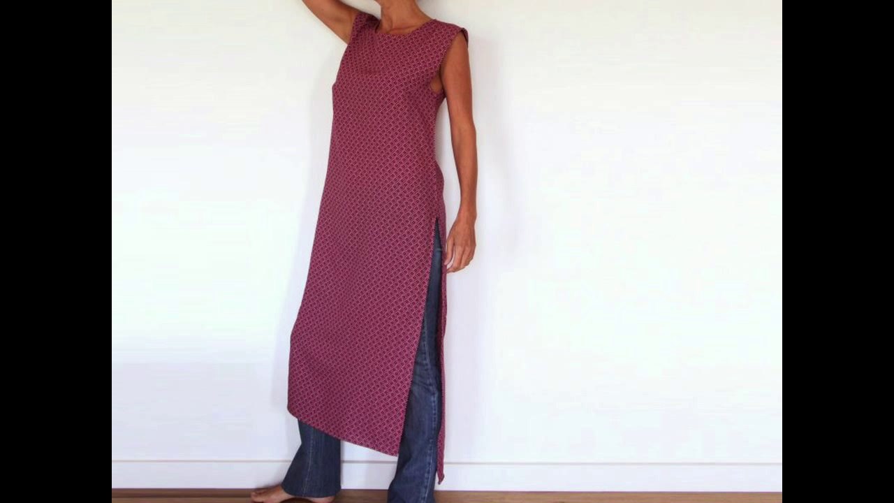 Cours de couture - Apprendre à coudre une tunique rouge - Tuto de couture