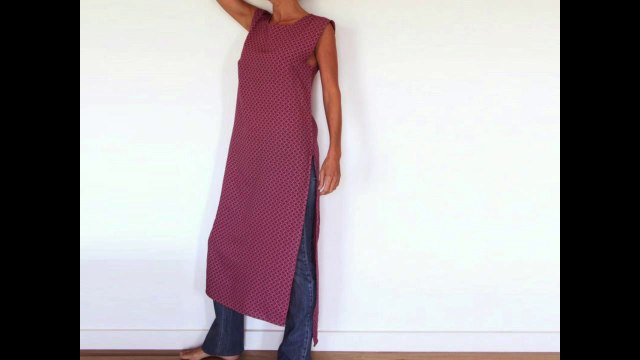 Cours de couture - Apprendre à coudre une tunique rouge - Tuto de couture