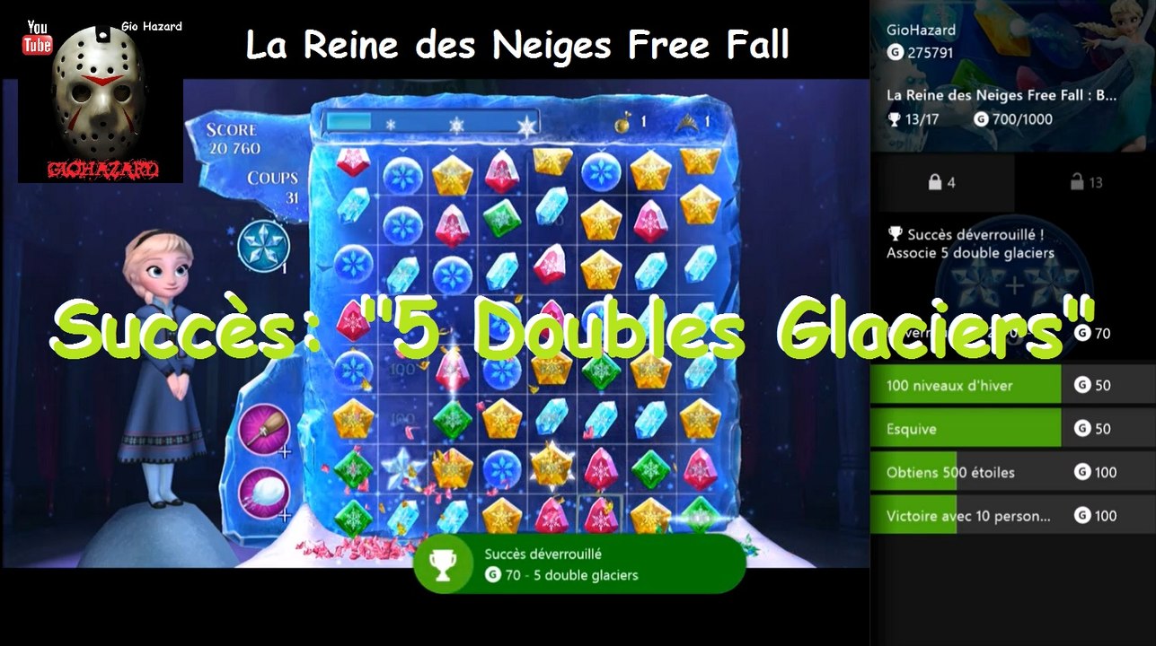 La Reine des Neiges Free Fall - Succès "5 Doubles Glaciers" - Xbox One - Xbox 360