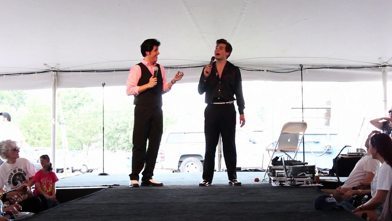 Taylor Rodriguez & Austin Irby sing 'Little Darlin' Elvis week 2015