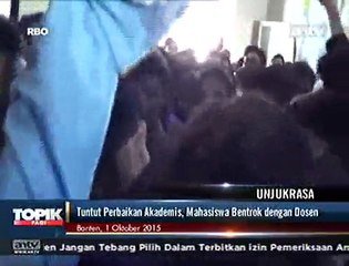 Tuntut Perbaikan Akademis, Mahasiswa Bentrok dengan Dosen