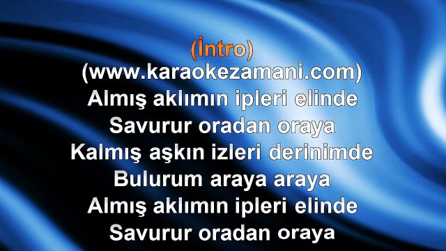 Halil İbrahim - Alelacele - (2011) TÜRKÇE KARAOKE