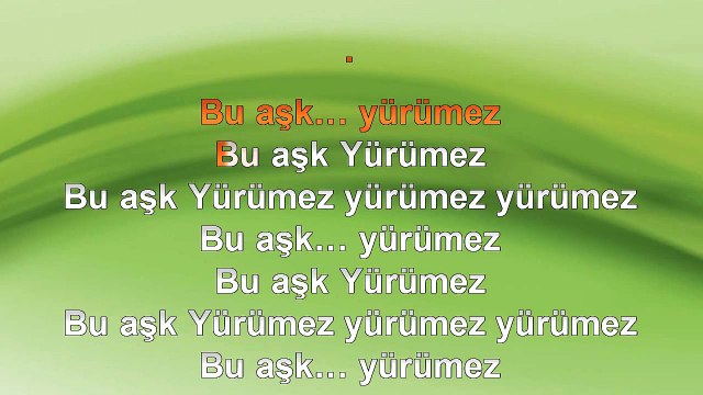 Halil İbrahim - Bu Aşk Yürümez - (2011) TÜRKÇE KARAOKE